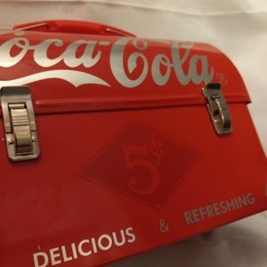 Collectable Coca-Cola lunchbox tin